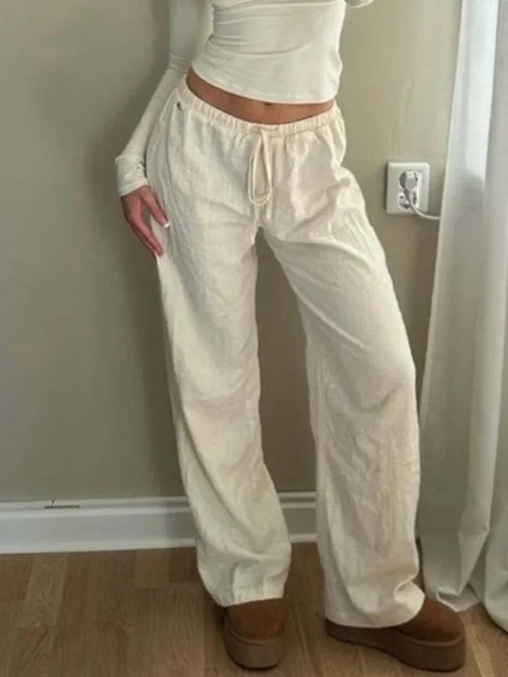 Pantalon large blanc - Lily