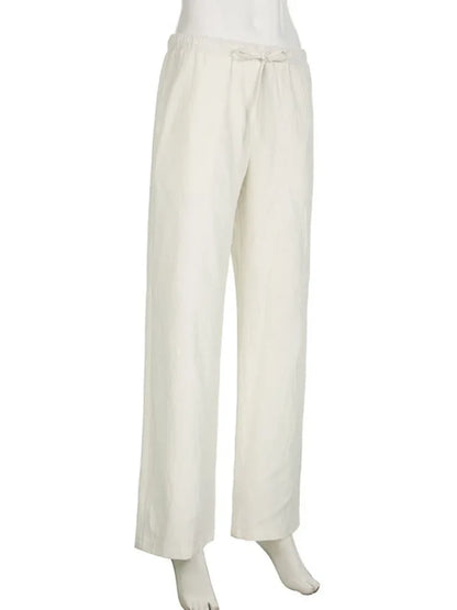 Pantalon large blanc - Lily